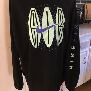 NIKE Air Mens Sweatshirt Graphic Air Swoosh Crewneck Men’s size L #I